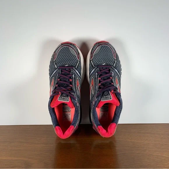 Brooks - Ghost 6 Athletic Shoes Red Gray - Women’s 8.5 - Picture 5 of 8